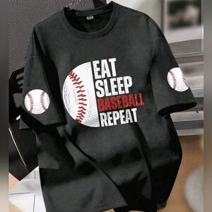 🚨Graphic Tee Eat Sleep Baseball Repeat